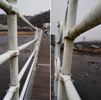 しあわせ橋を磨く