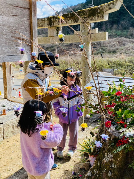 松ぼっくりアレンジメント