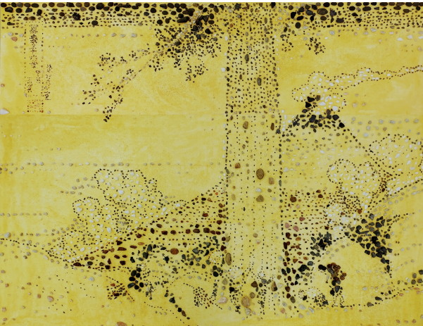 石で描く「葛飾北斎」