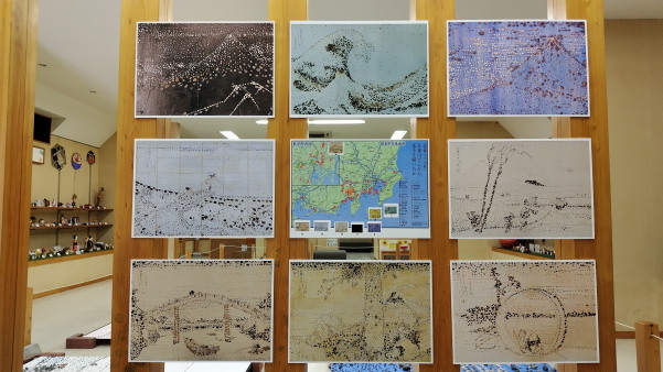 石で描く「葛飾北斎」